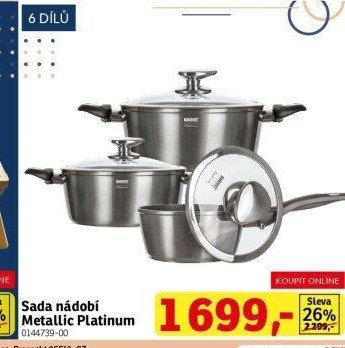 Sada nádobí Metallic Platinum