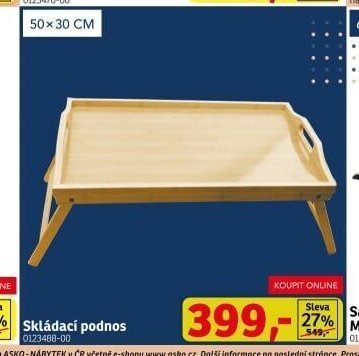 Skládací podnos