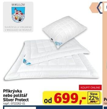 Přikrývka nebo polštář Silver Protect
