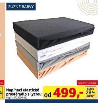 Napínací elastické prostěradlo s lycrou