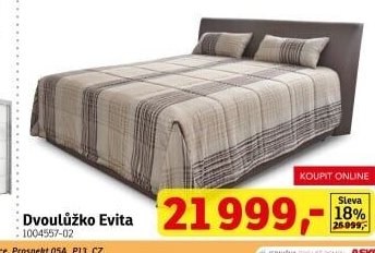 Dvoulůžko Evita