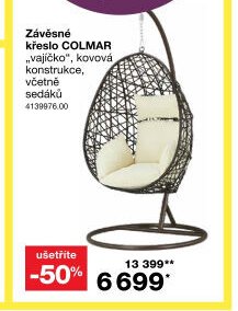 Závěsné křeslo COLMAR