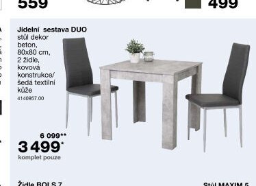 Jídelní sestava DUO