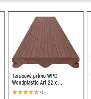 Terasové prkno WPC Woodplastic Art 22 x 137 mm