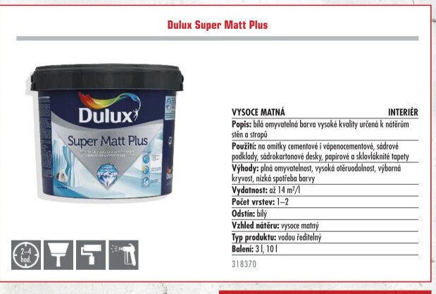 Dulux Super Matt Plus