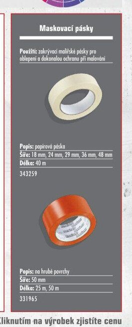 Maskovací pásky