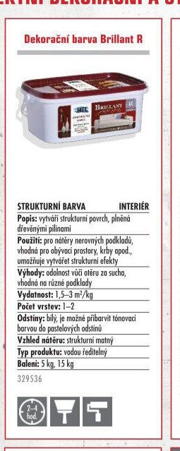 Dekorační barva Brillant R