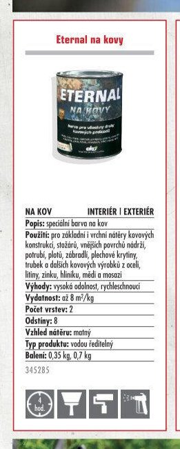 Eternal na kovy