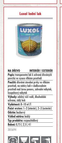 Luxol lodní lak