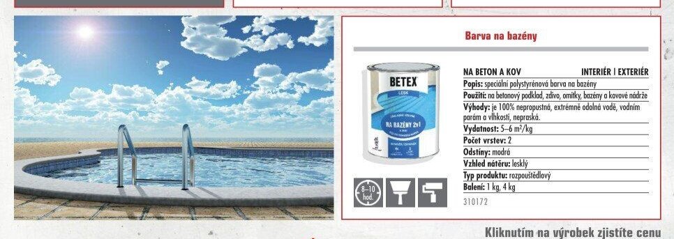 Betex na bazény