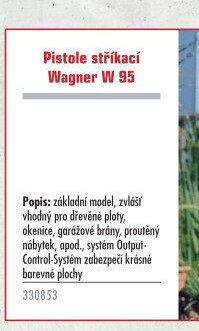 Pistole stříkací Wagner W 95