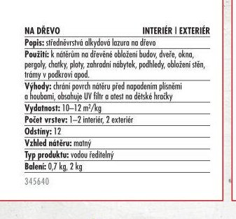 Středněvrstvá lazura Lazurit Plus (podrobný popis)