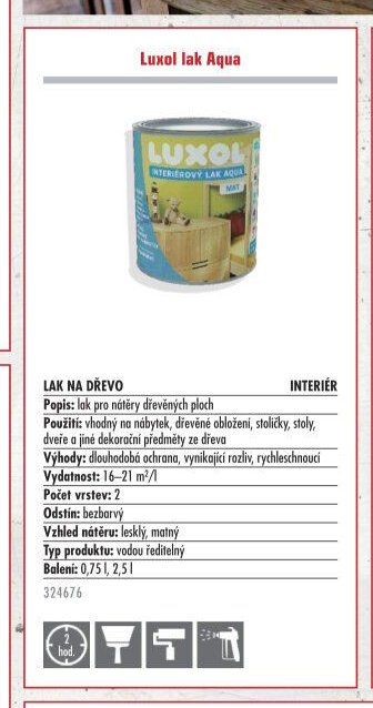 Luxol lak Aqua
