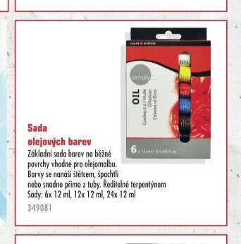 Sada olejových barev
