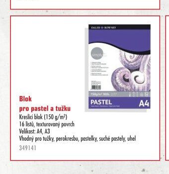 Blok pro pastel a tužku