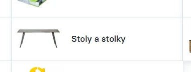 Stoly a stolky