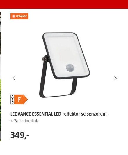 LEDVANCE ESSENTIAL LED reflektor se senzorem