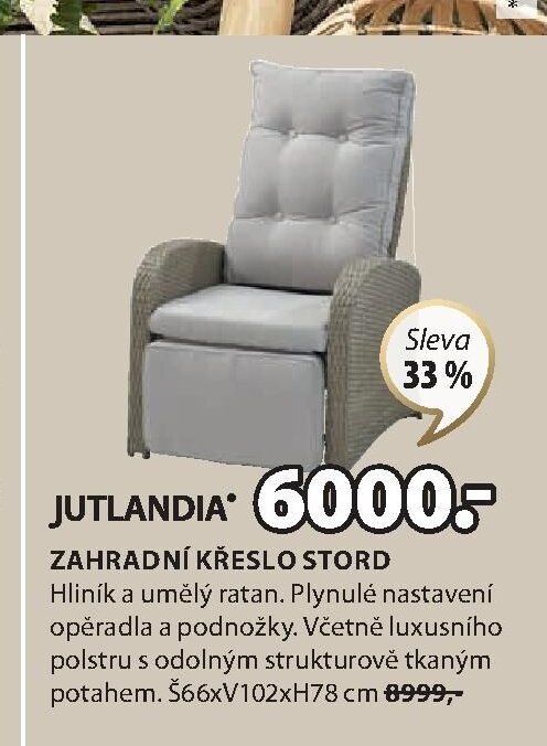 ZAHRADNÍ KŘESLO STORD