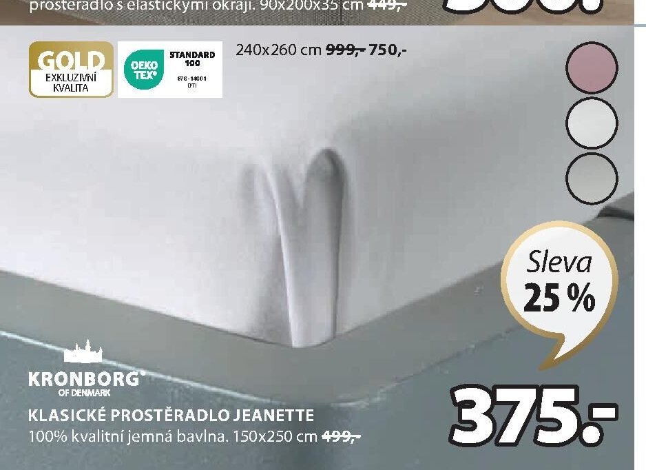 Klasické prostěradlo Jeanette