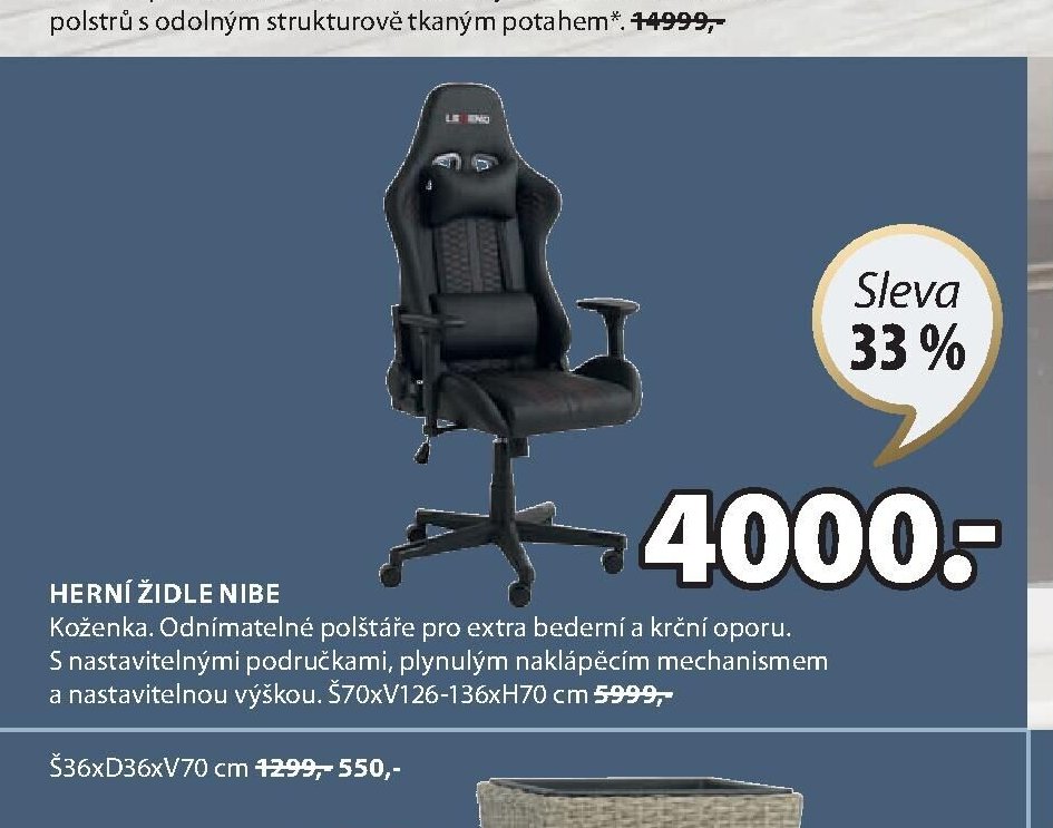 Herní židle NIBE