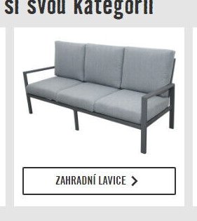Zahradní lavice