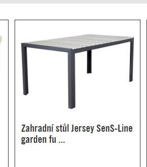 Zahradní stůl Jersey SenS-Line garden funkční