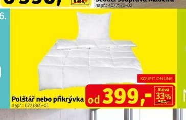Polštář nebo přikrývka