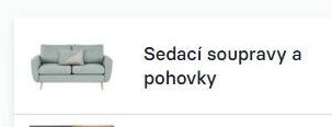 Sedací soupravy a pohovky
