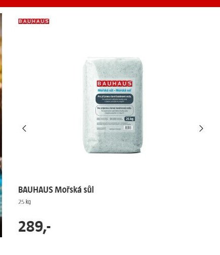 BAUHAUS Mořská sůl 25 kg