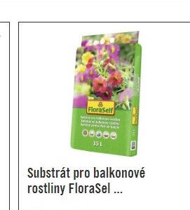 Substrát pro balkonové rostliny FloraSelf