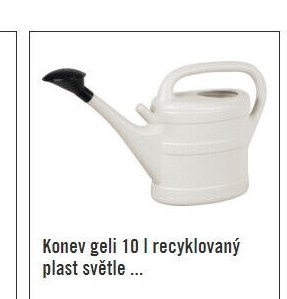 Konev geli 10 l recyklovaný plast světle šedá