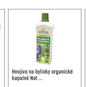 Hnojivo na bylinky organické kapalné Natura