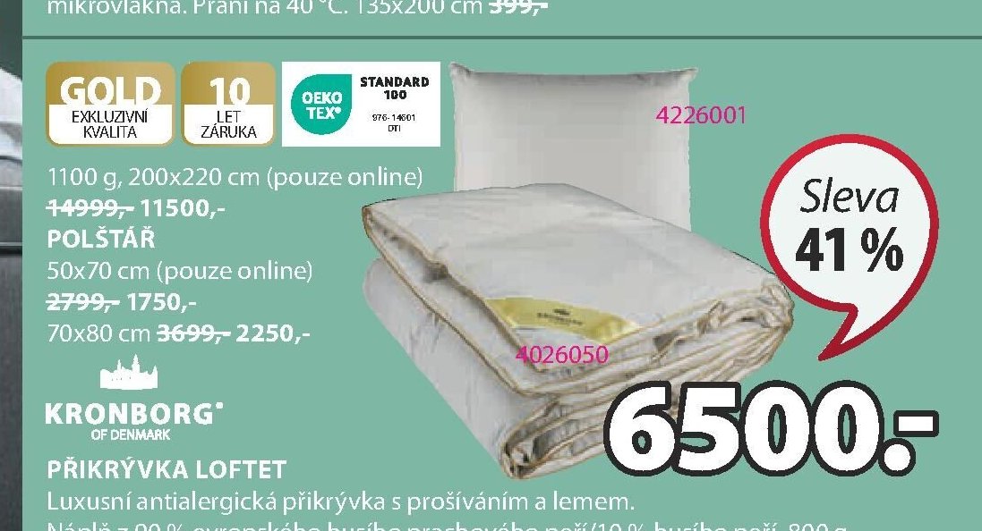 GOLD PŘIKRÝVKA LOFTET
