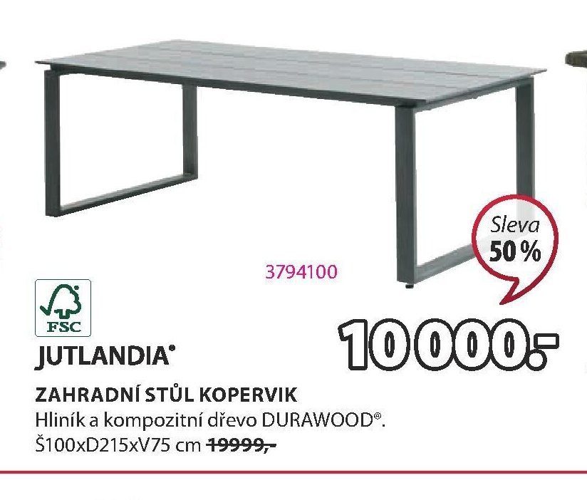 ZAHRADNÍ STŮL KOPERVIK