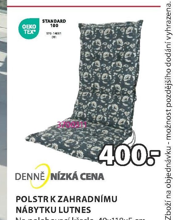 Polstr k zahradnímu nábytku LUTNES