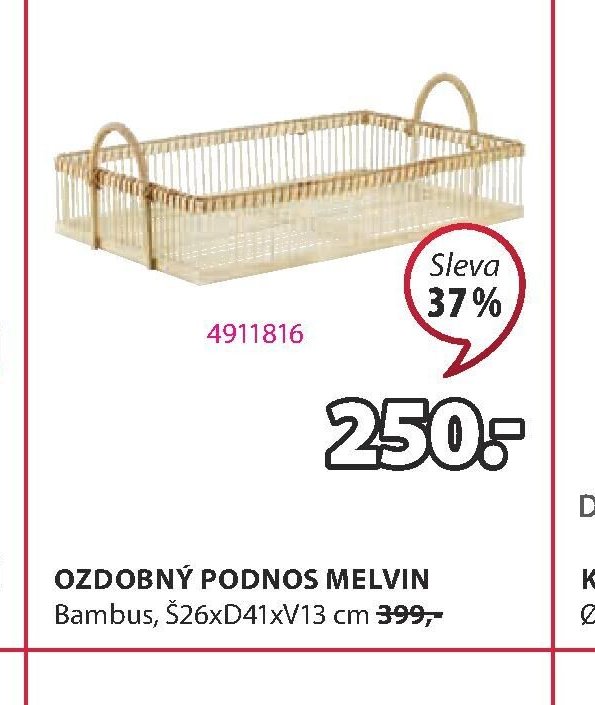OZDOBNÝ PODNOS MELVIN