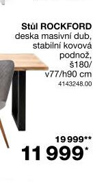Stůl ROCKFORD
