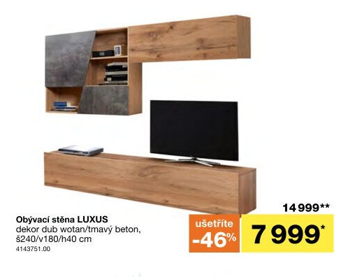 Obývací stěna LUXUS