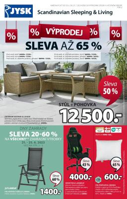 akční leták Jysk 21.6.2023-25.7.2023