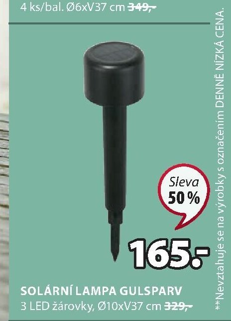 SOLÁRNÍ LAMPA GULSPARV