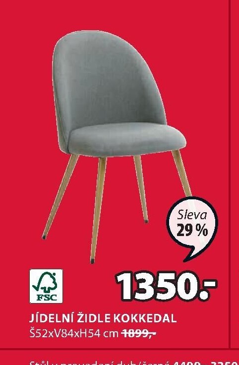 JÍDELNÍ ŽIDLE KOKKEDAL