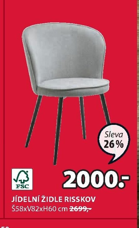 JÍDELNÍ ŽIDLE RISSKOV