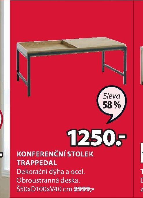 KONFERENČNÍ STOLEK TRAPPEDAL