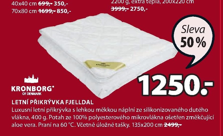 LETNÍ PŘIKRÝVKA FJELLDAL