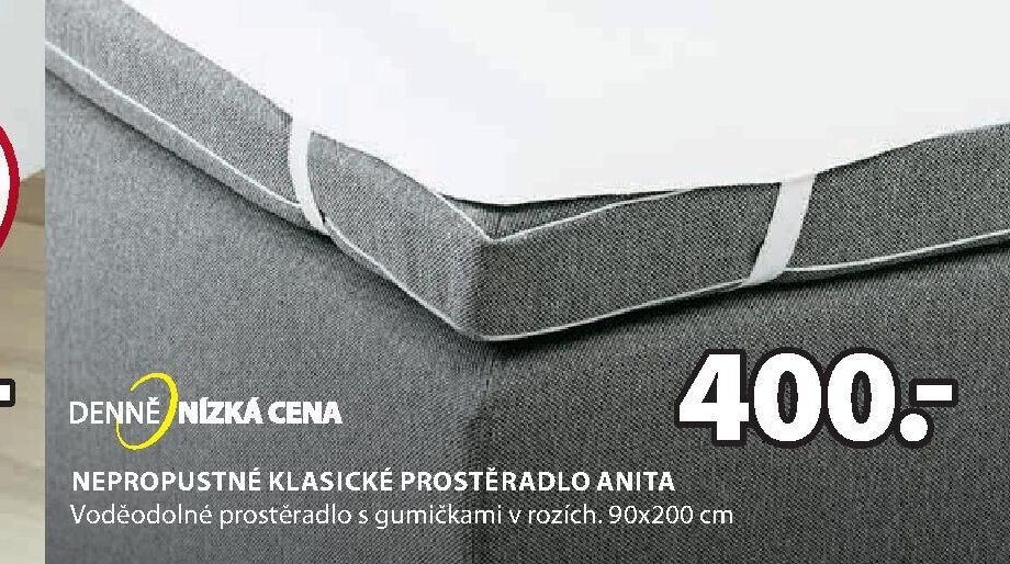 NEPROPUSTNÉ KLASICKÉ PROSTĚRADLO ANITA