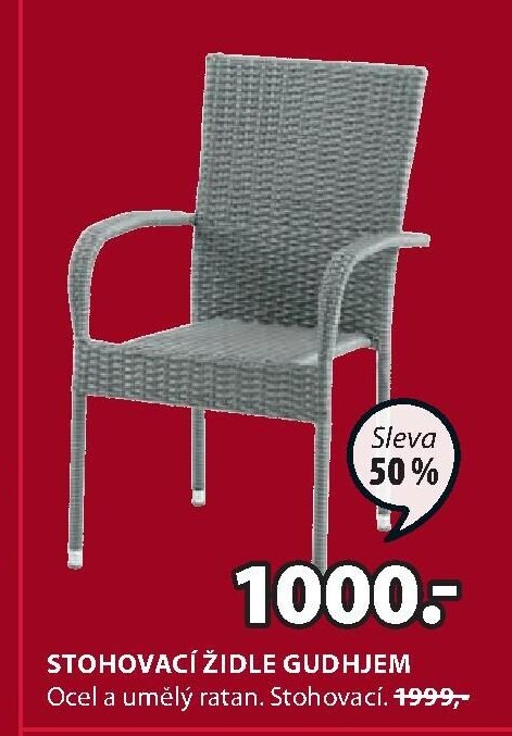 Stohovací židle GUDHJEM