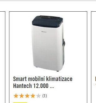 Smart mobilní klimatizace Hantech 12.000