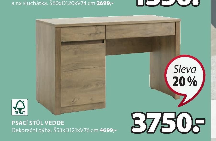 Psací stůl Vedde