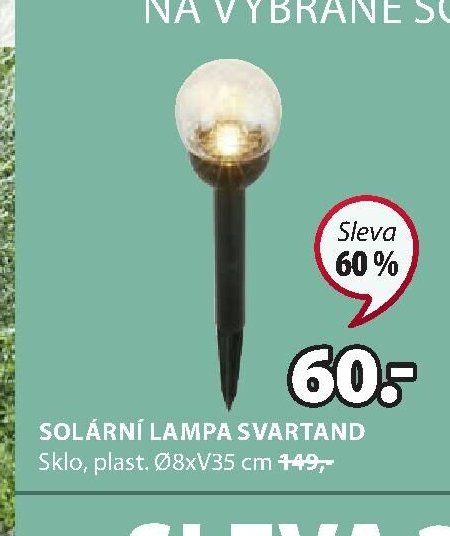 Solární lampa SVARTAND