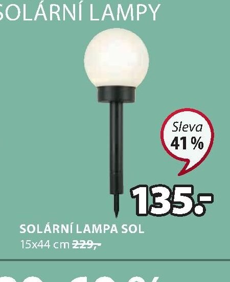 Solární lampa SOL